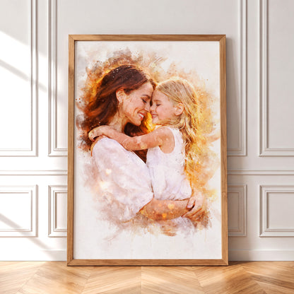 Watercolor Family Portrait