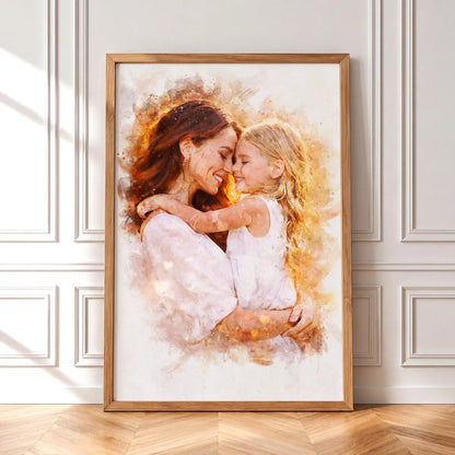 Watercolor Family Portrait