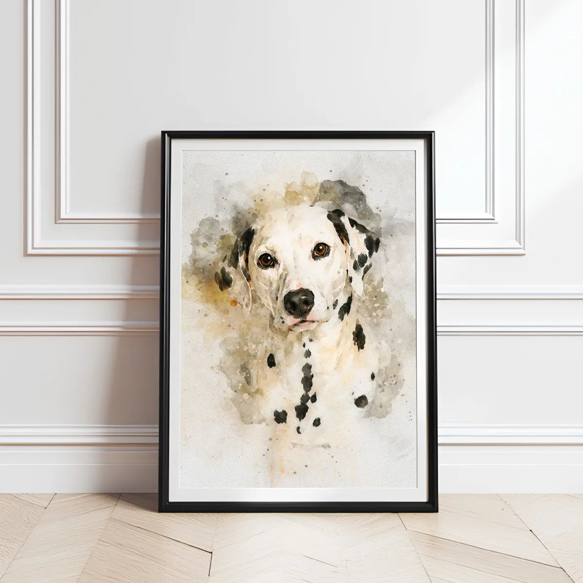 Watercolor Dog Portrait