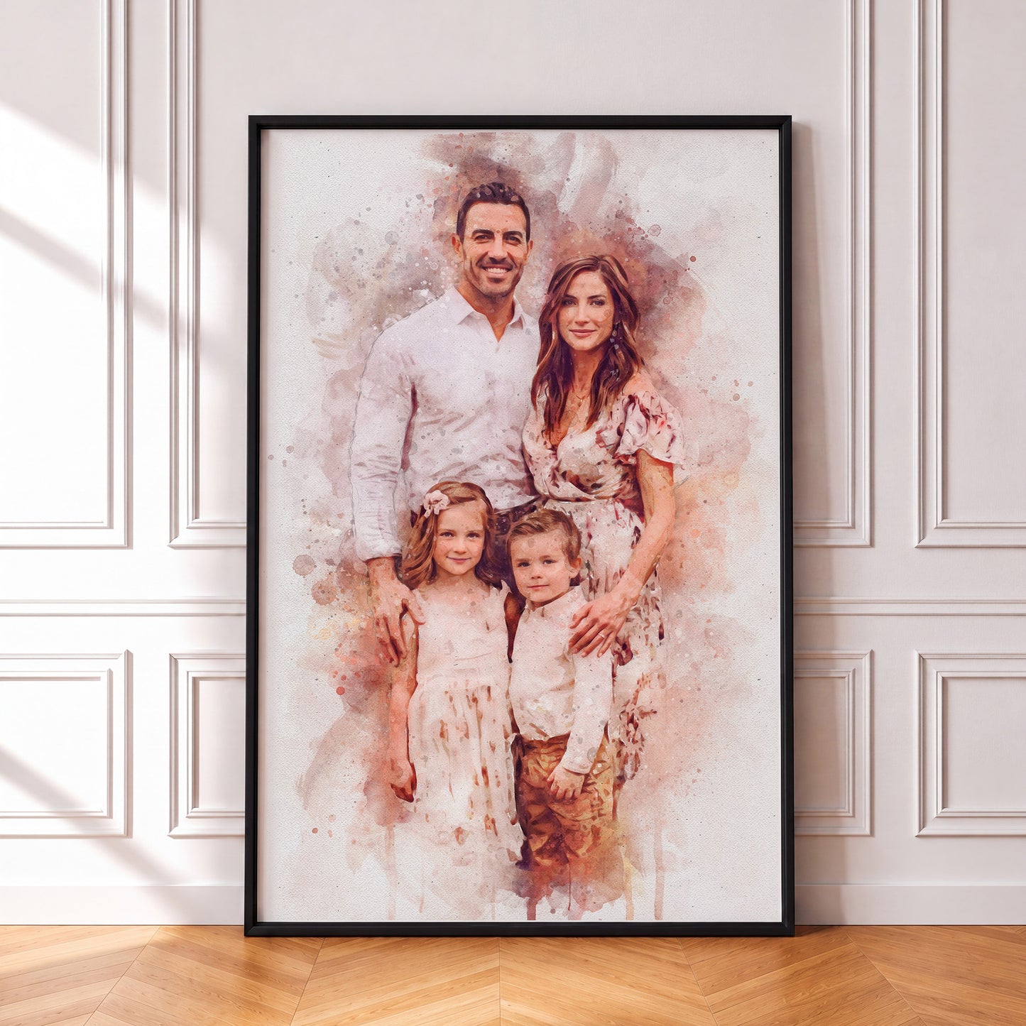 Watercolor Family Portrait