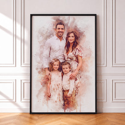 Watercolor Family Portrait