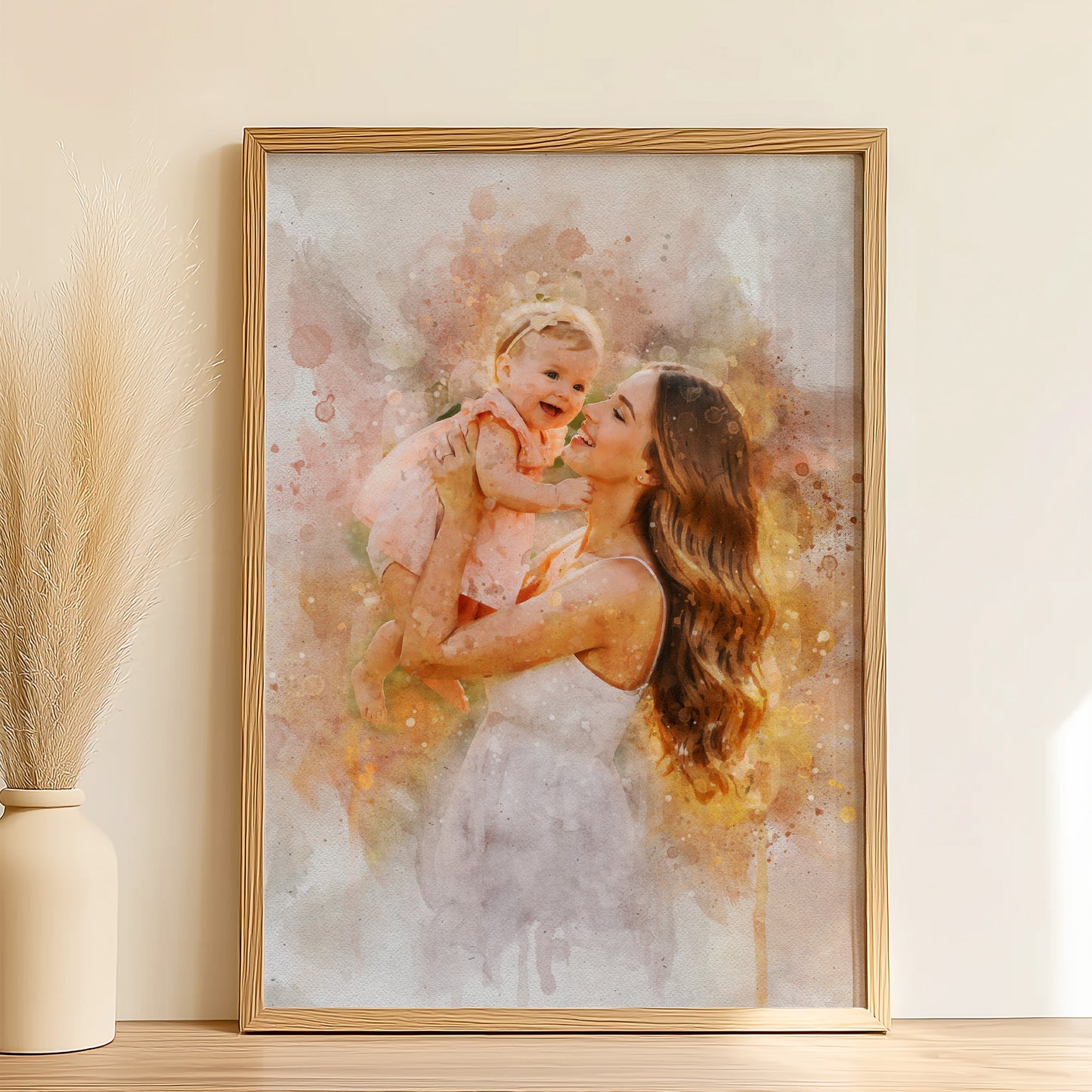 Watercolor Family Portrait
