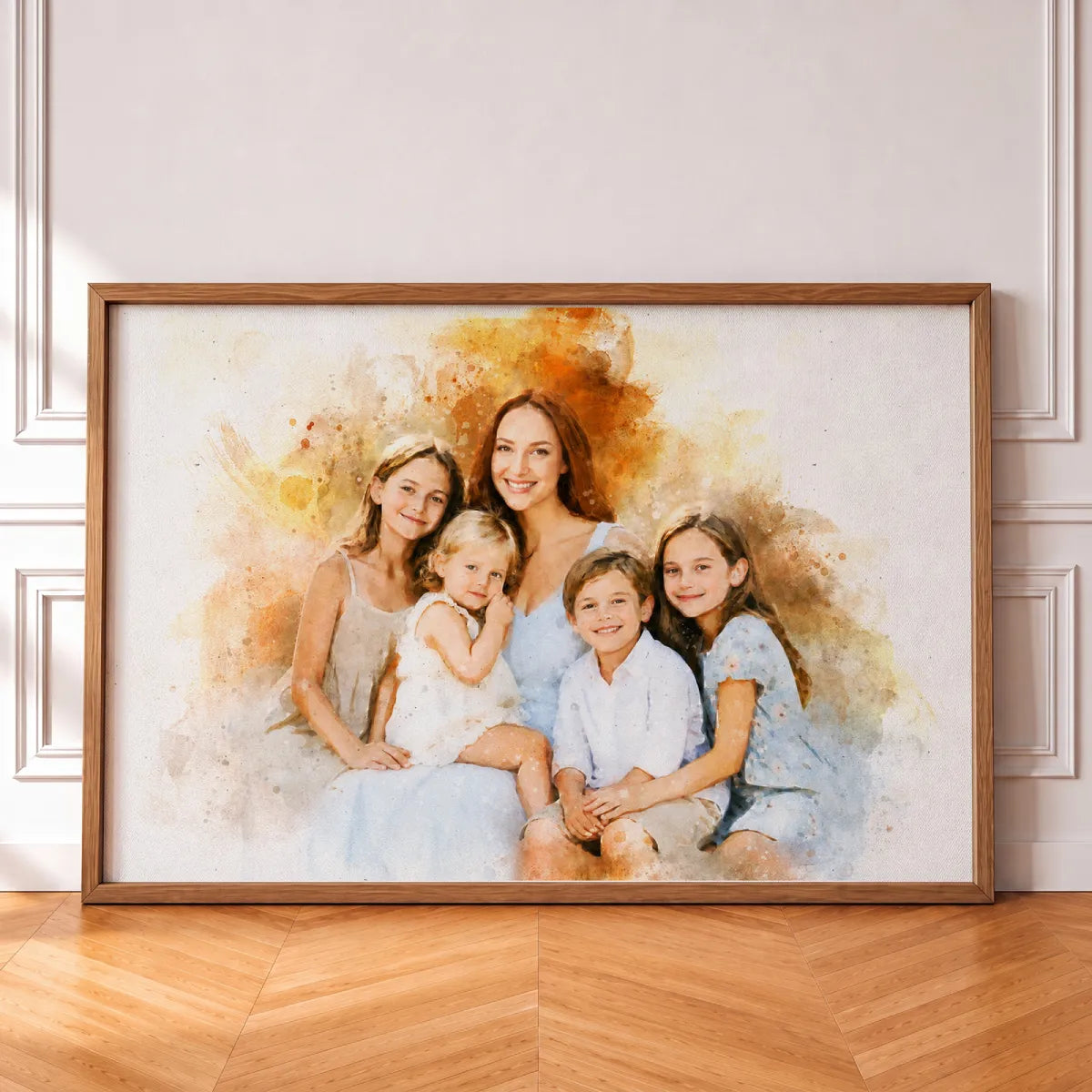 Watercolor Family Portrait
