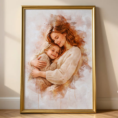Watercolor Family Portrait