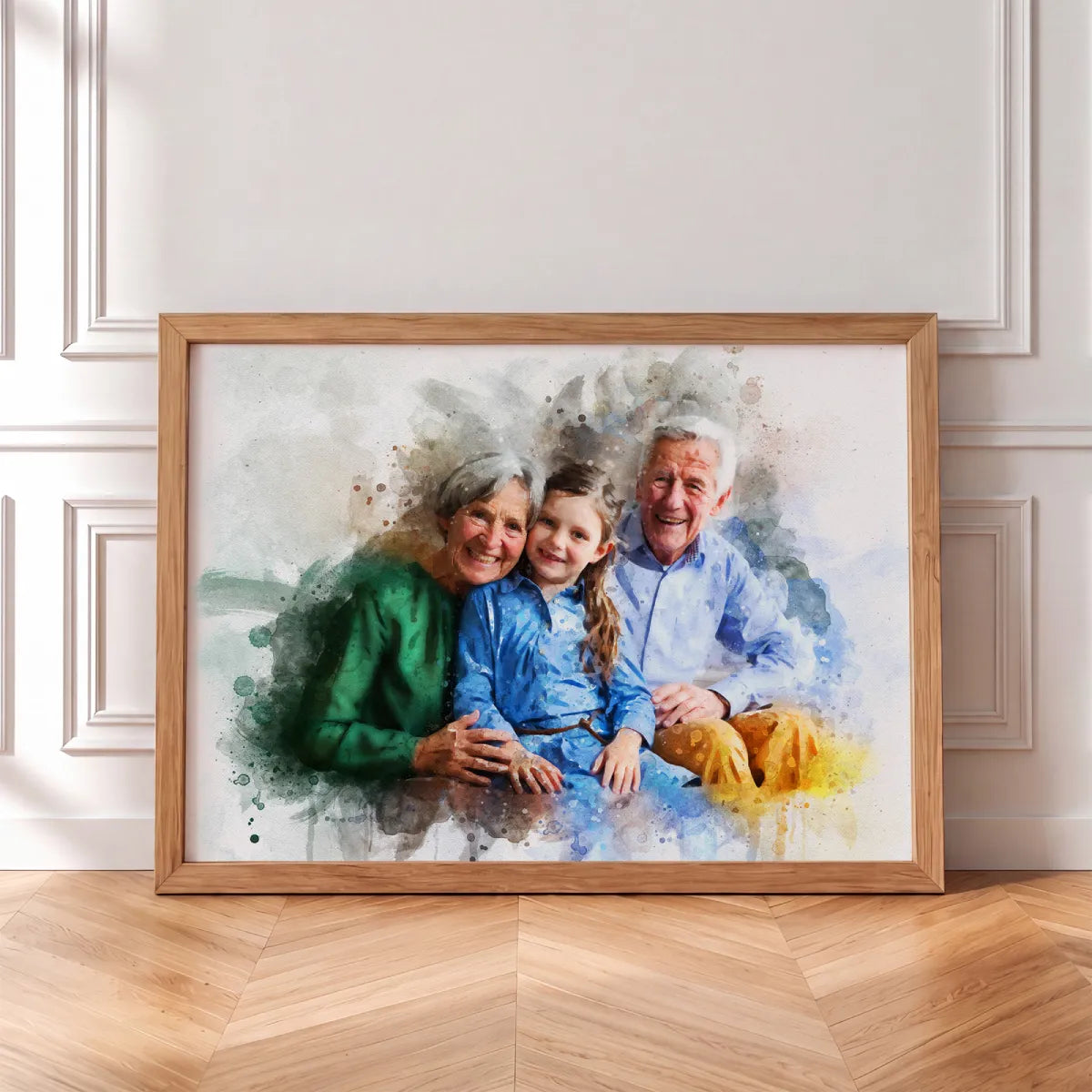 Watercolor Family Portrait