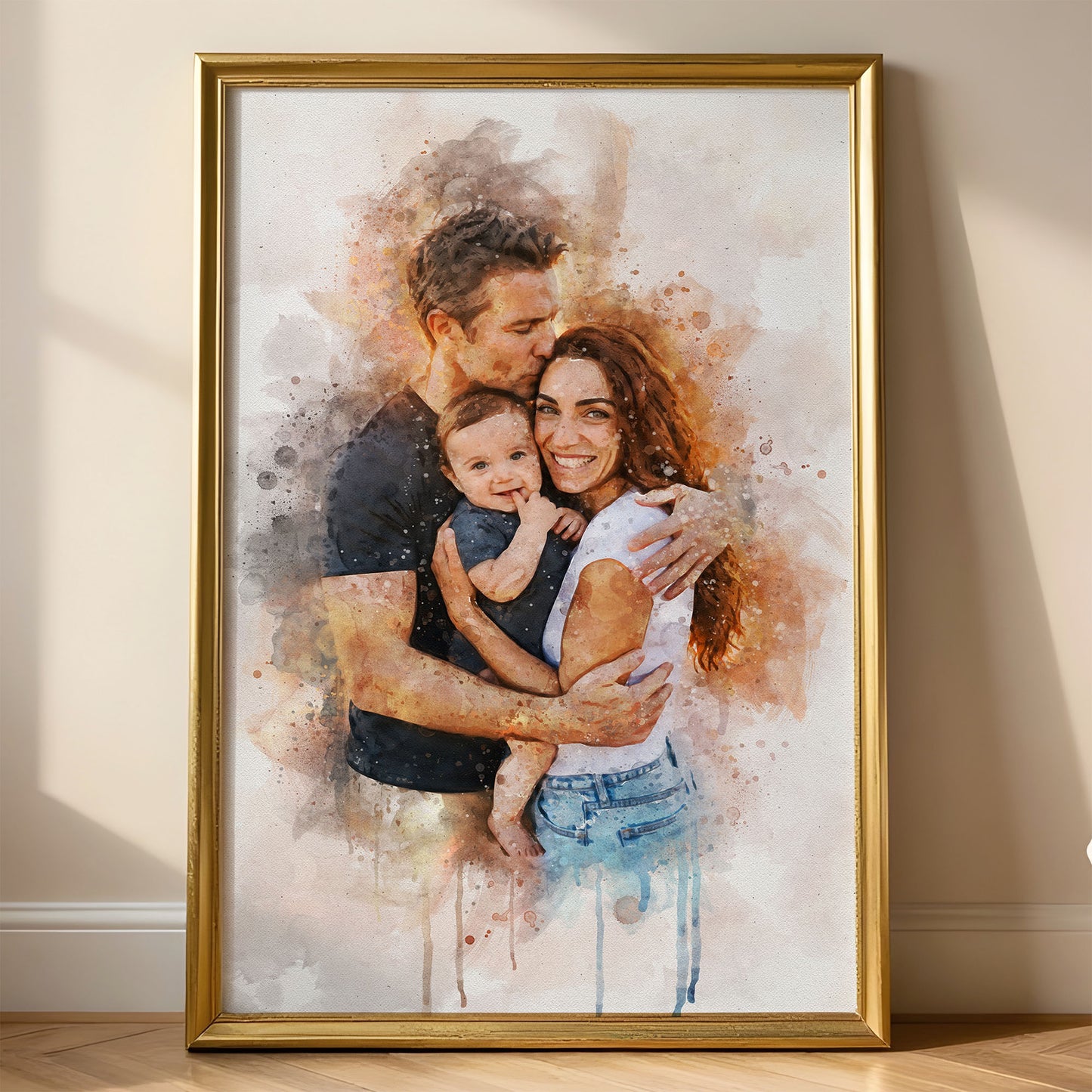 Watercolor Family Portrait