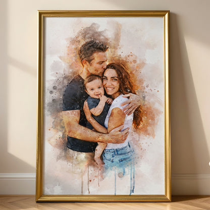 Watercolor Family Portrait