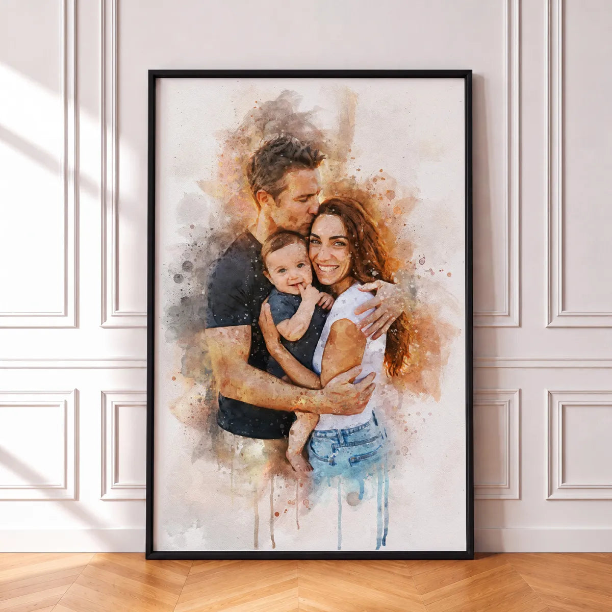 Watercolor Family Portrait