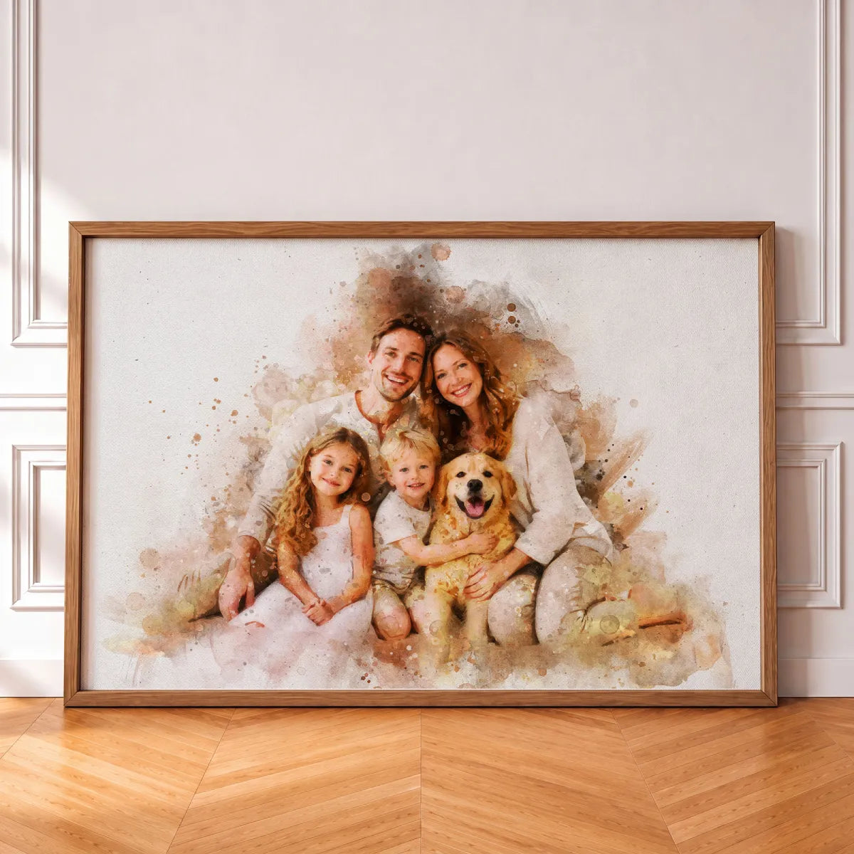 Watercolor Family Portrait