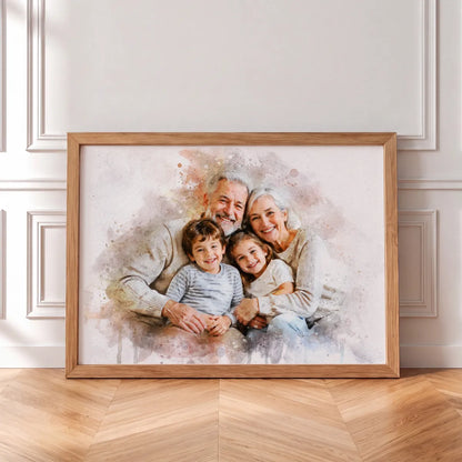 Watercolor Family Portrait
