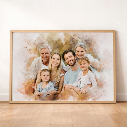Watercolor Family Portrait