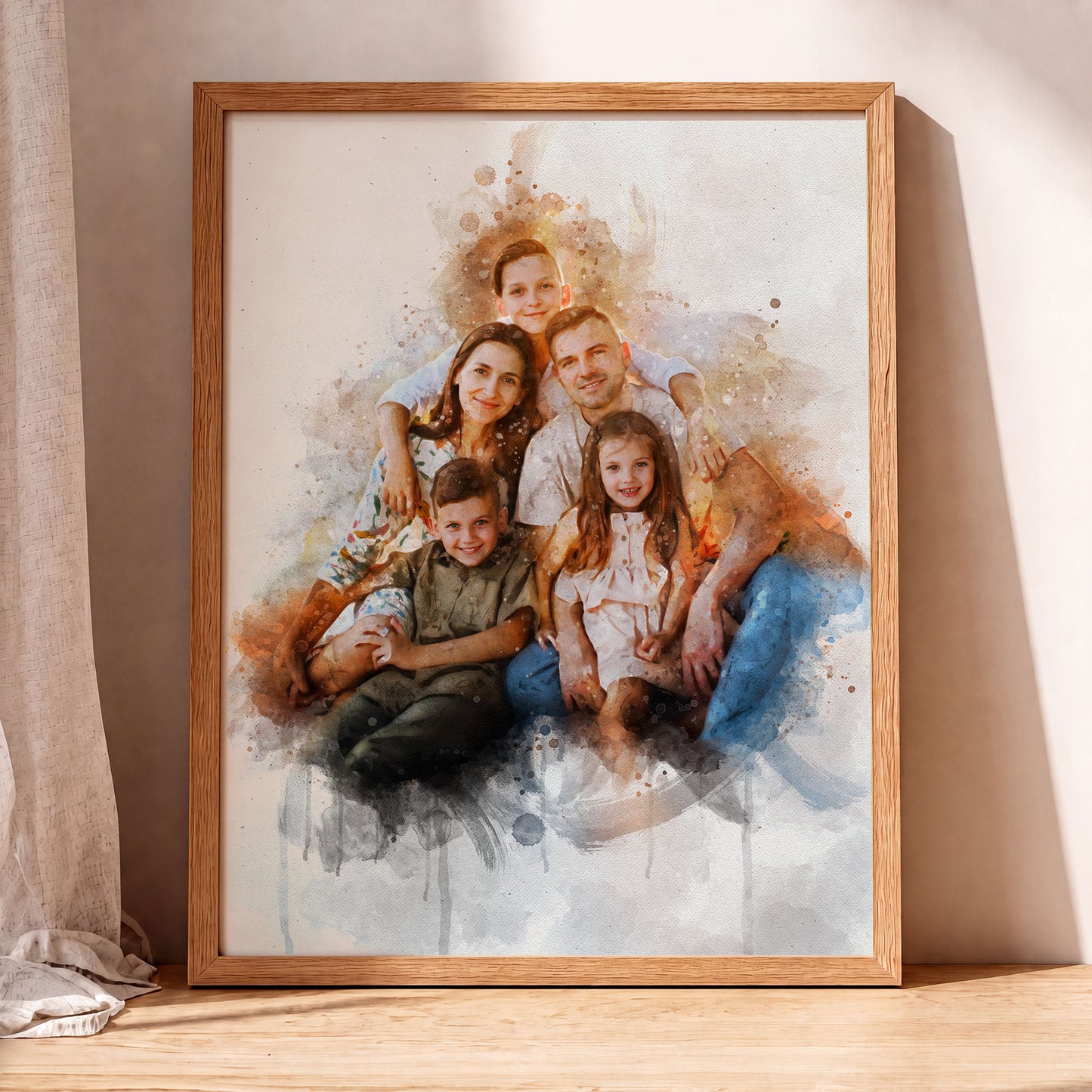 Watercolor Family Portrait
