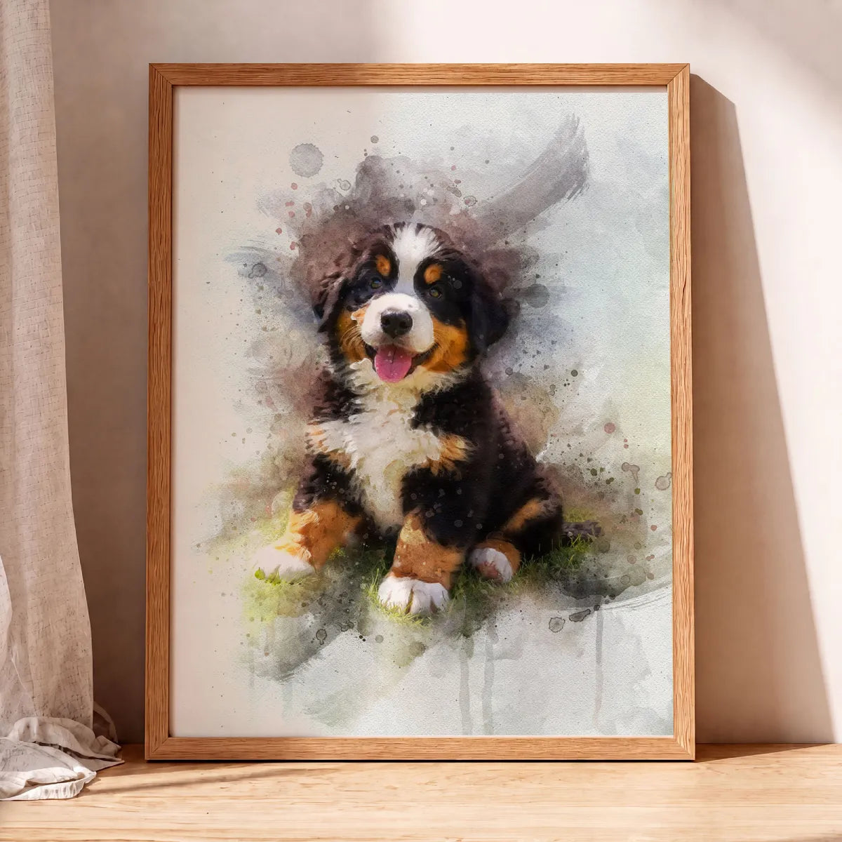 Watercolor Dog Portrait