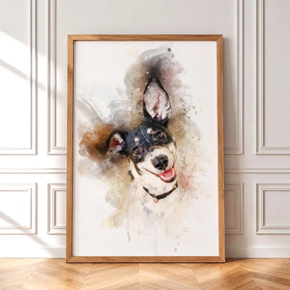 Watercolor Dog Portrait