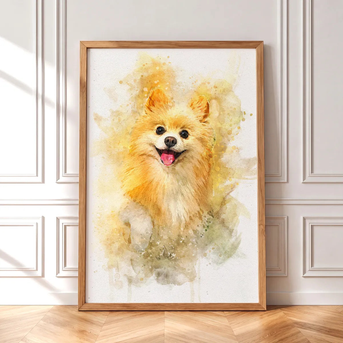 Watercolor Dog Portrait