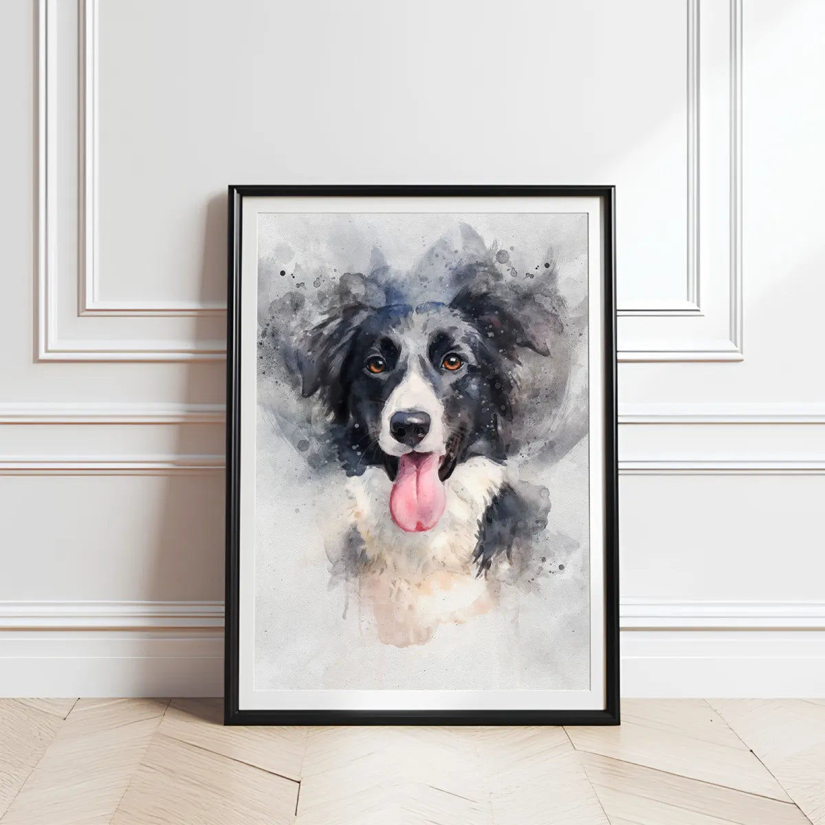 Watercolor Dog Portrait