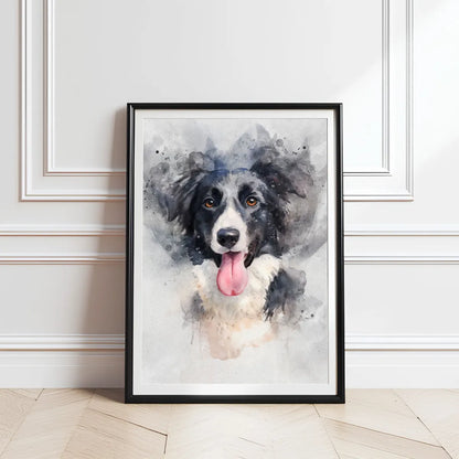 Watercolor Dog Portrait