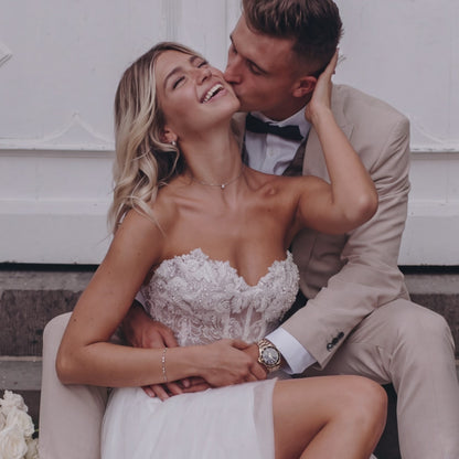 Watercolor Wedding Portrait