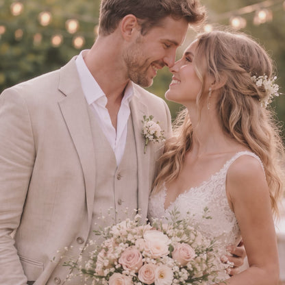 Watercolor Wedding Portrait